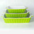 Square Shape Color Glazed Bakeware